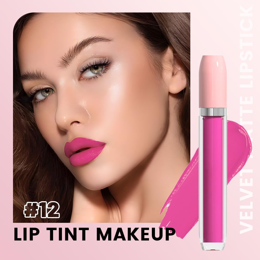 BINGBRUSH Super Matte Longwear No-Budge Stay On Smudge Proof Liquid Lipstick Long Lasting Makeup
