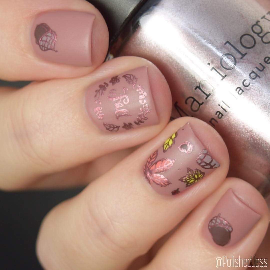 Maniology Friendly Forest Nail Stamping Starter Kit | Autumn Designs with Woodland Creatures, Fall