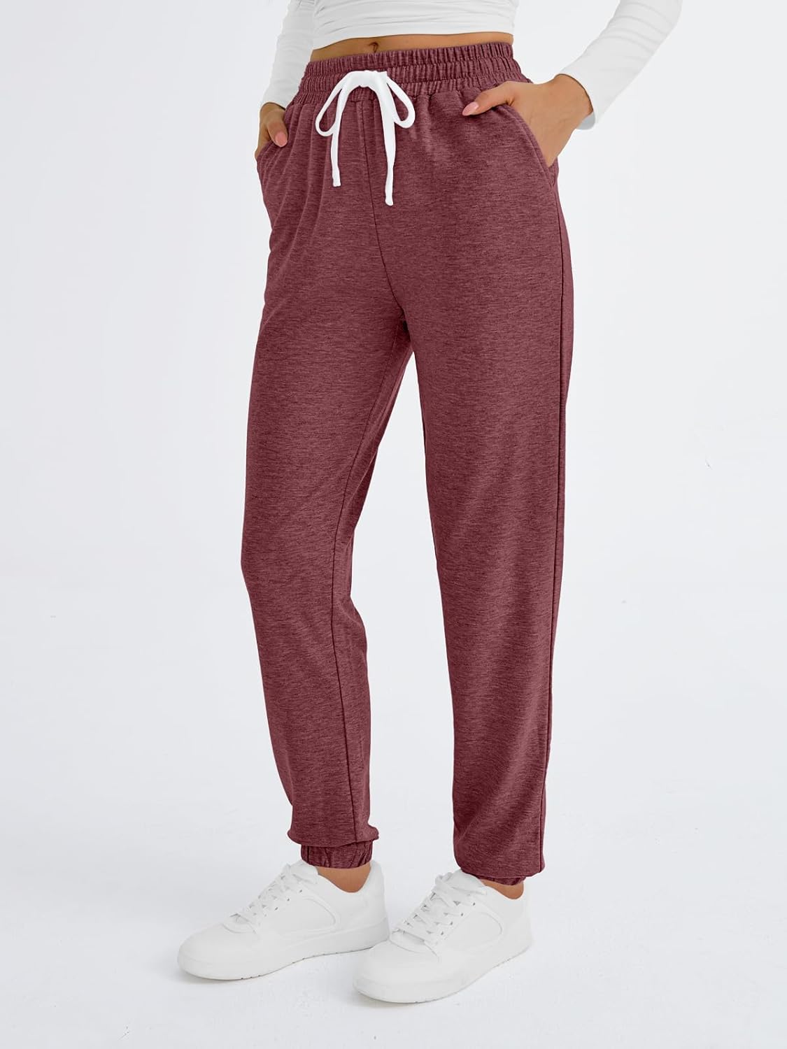AUTOMET Sweatpants Women with Pockets Lounge Pajama Travel Pants Work Joggers Fall Clothes Winter