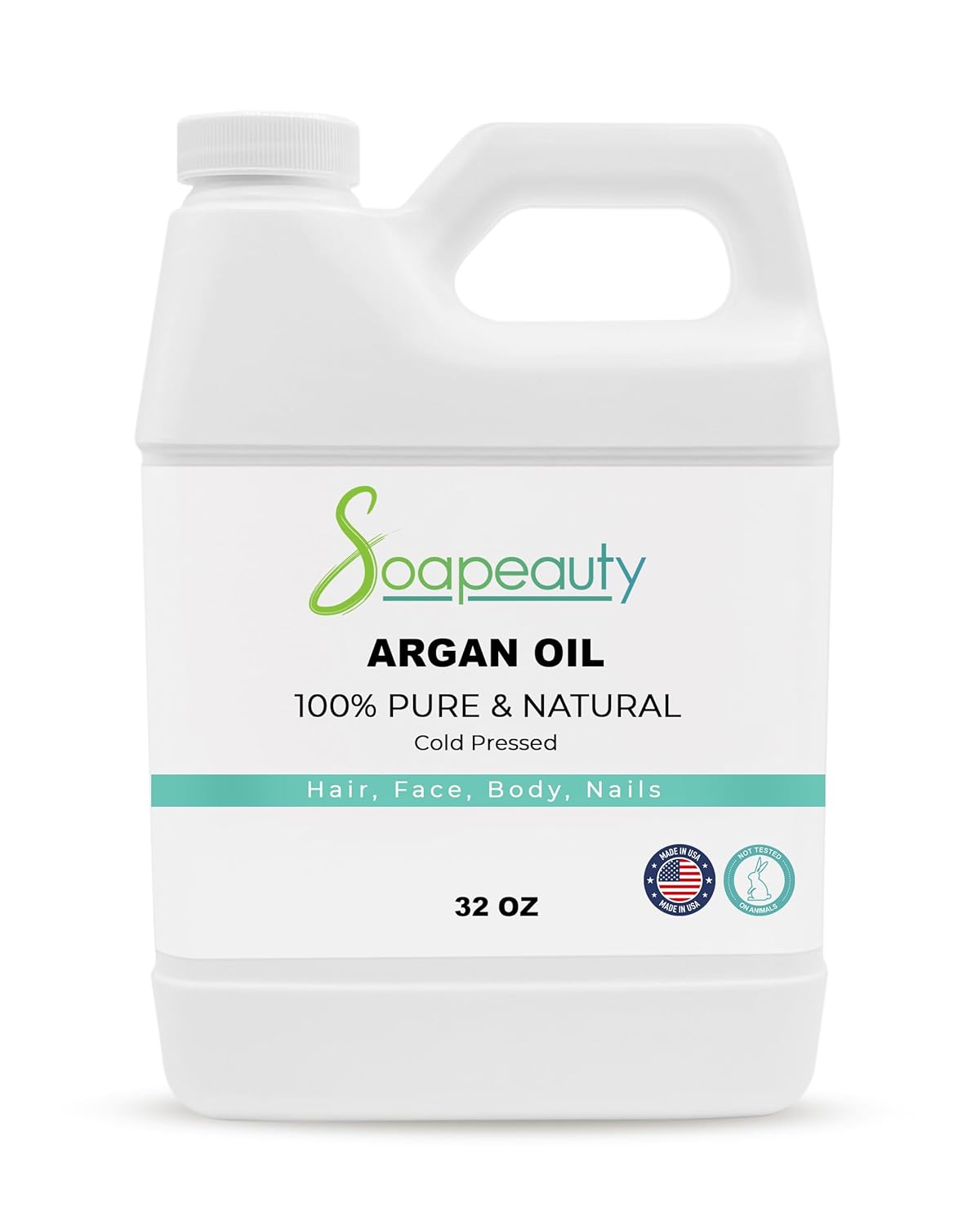 Soapeauty ARGAN Oil | 100% Natural & Pure | Cold Pressed & Deodorized | Carrier for Essential Oils