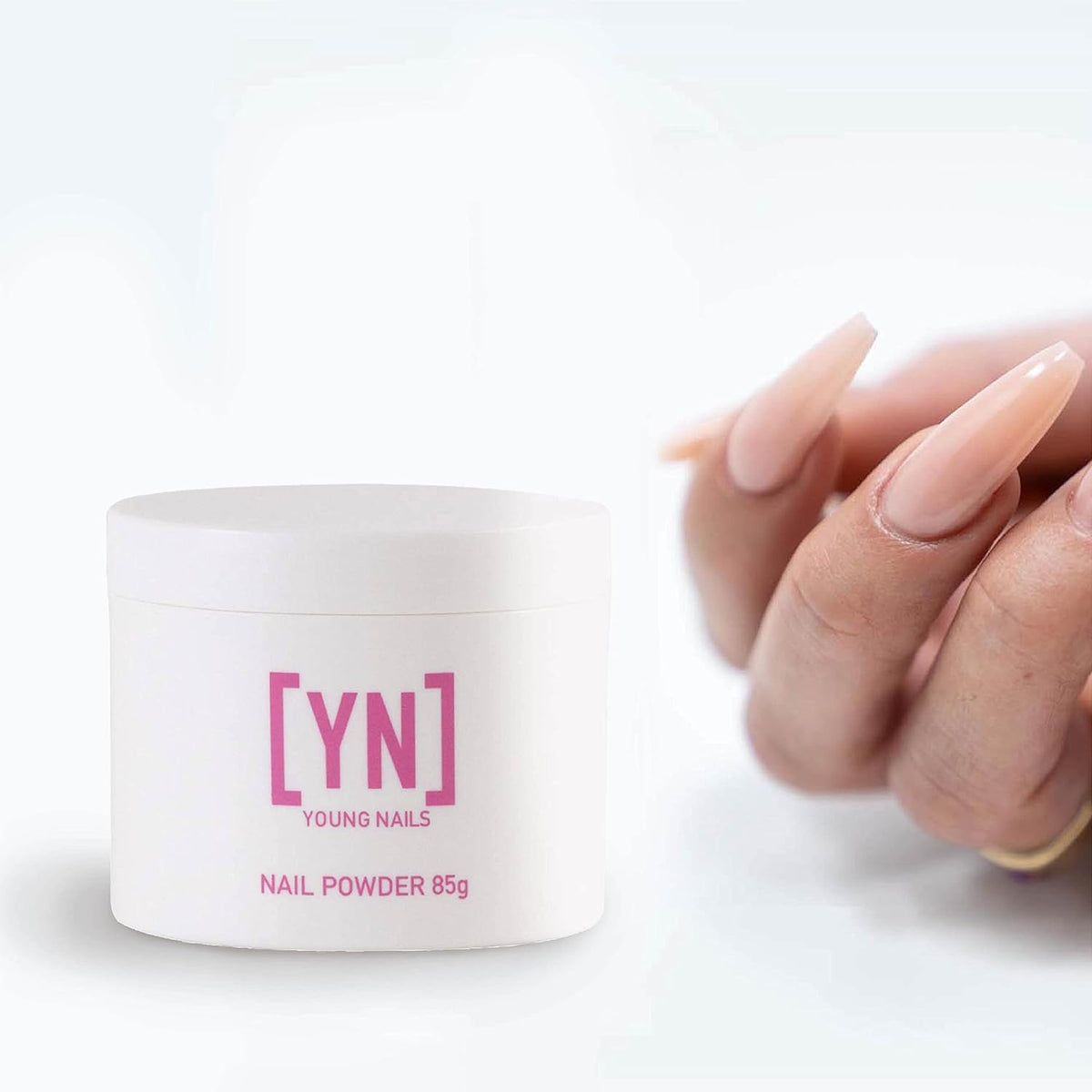 Young Nails Acrylic Core Powder - Self-Leveling Acrylic Nail Powder, Clear Nude Pink White Acrylic