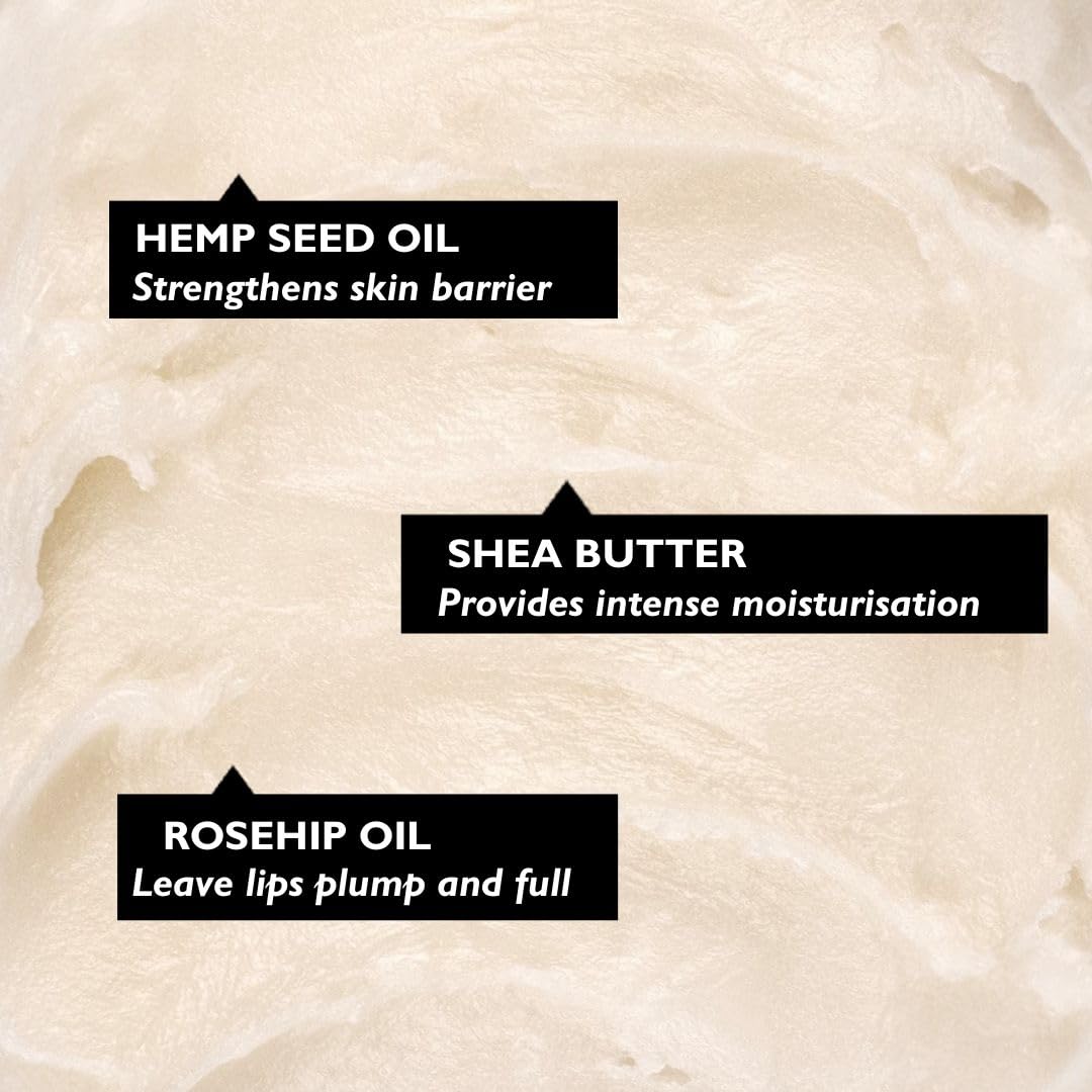 UpCircle Lip Balm with Hemp Seed Oil + Shea Butter 15ml – Hydrating + Plumping – Rosehip +