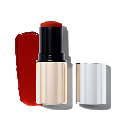 MAKE Beauty Heat Stroke Cream Blush Stick for Cheeks with Natural Hydrating Dewy Finish. Creamy Gel