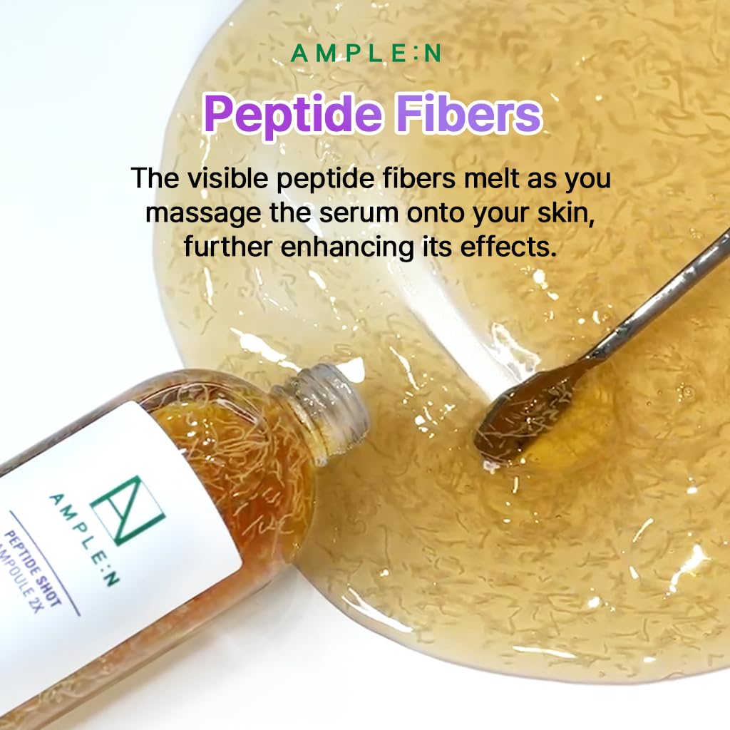 AMPLE:N Peptide Shot 2X Ampoule – Intensive Age Defying Concentrate Face Serum with Peptide Threads