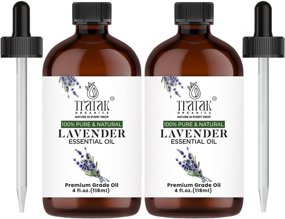 Lavender Essential Oil with Premium Dropper - Undiluted Essential Oil for Diffuser & Aromatherapy