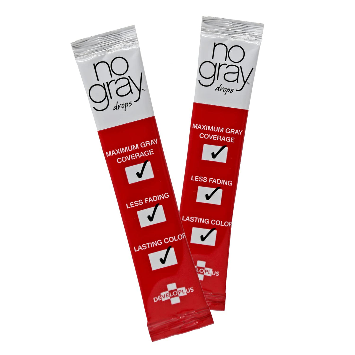 No Gray Color Drops, 2 Pack, Cover Gray Hair, Prevent Premature Color Fade, and Extend Time Between