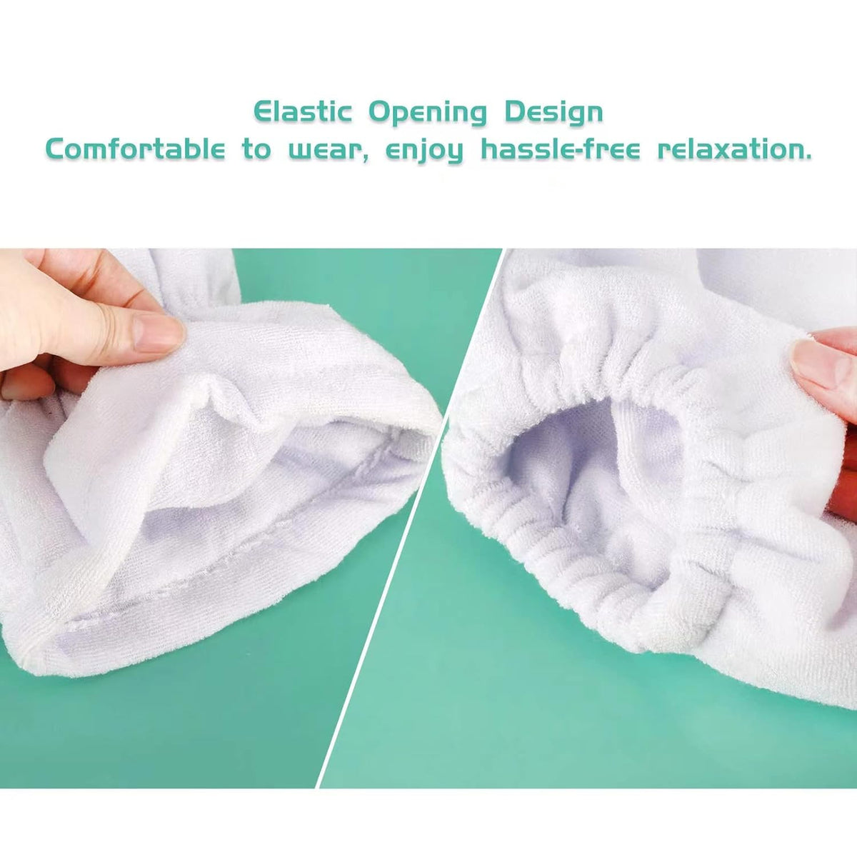 Paraffin Wax Bath Terry Cloth Gloves & Foot Liners, Paraffin Wax Machine Heated SPA Mittens Foot