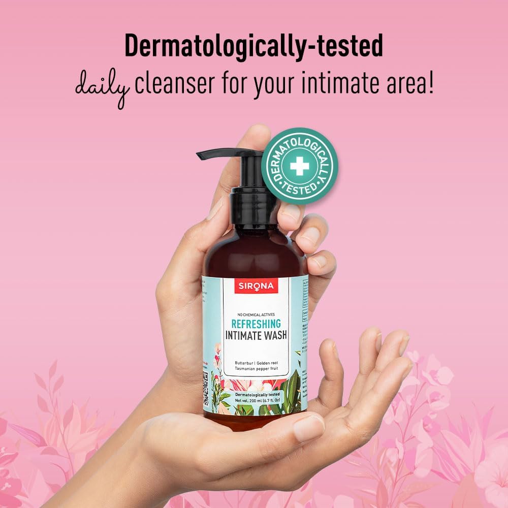 Sirona pH Balancing Cleanser | Feminine Vaginal Wash | Fragrance-Free | Vaginal Cleanser for