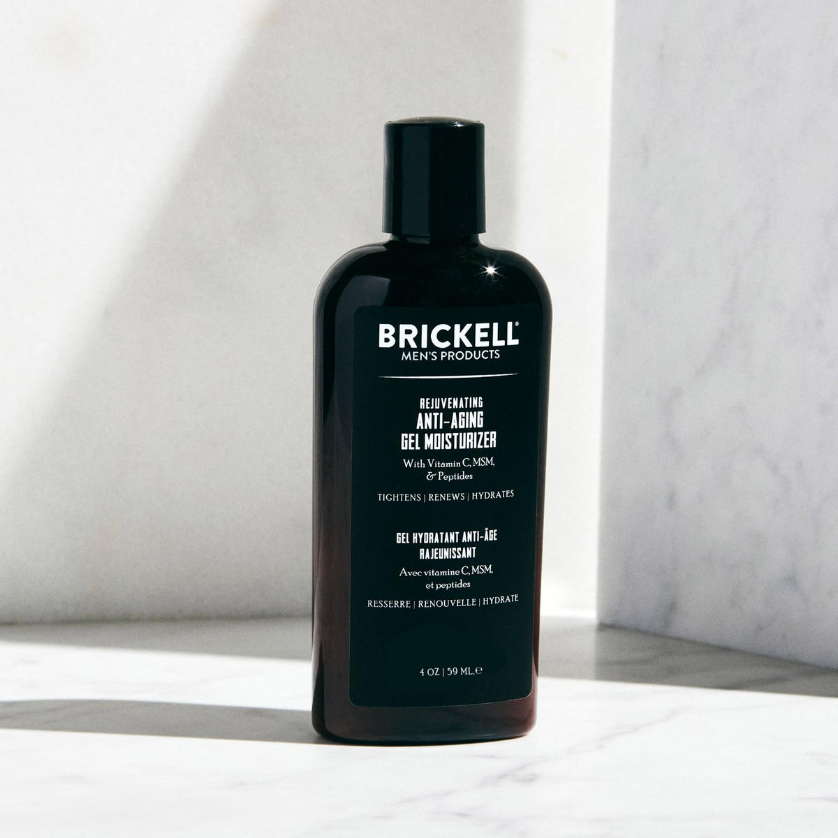 Brickell Men's Rejuvenating Anti-Aging Gel Moisturizer For Men, Natural and Organic, Fast Absorbing