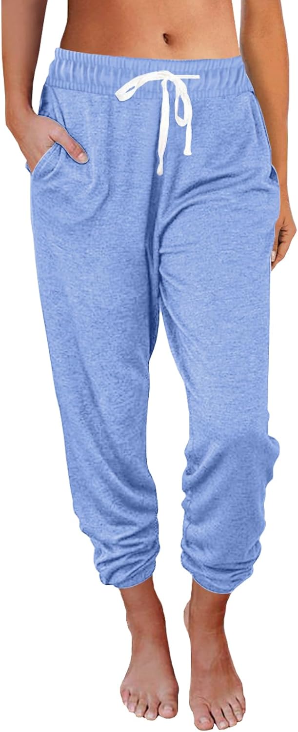AUTOMET Sweatpants Women with Pockets Lounge Pajama Travel Pants Work Joggers Fall Clothes Winter