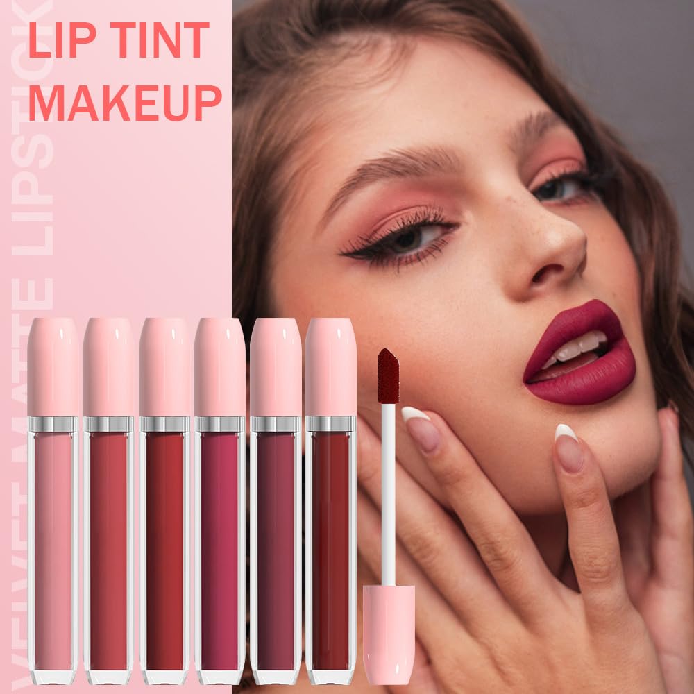 BINGBRUSH Super Matte Longwear No-Budge Stay On Smudge Proof Liquid Lipstick Long Lasting Makeup