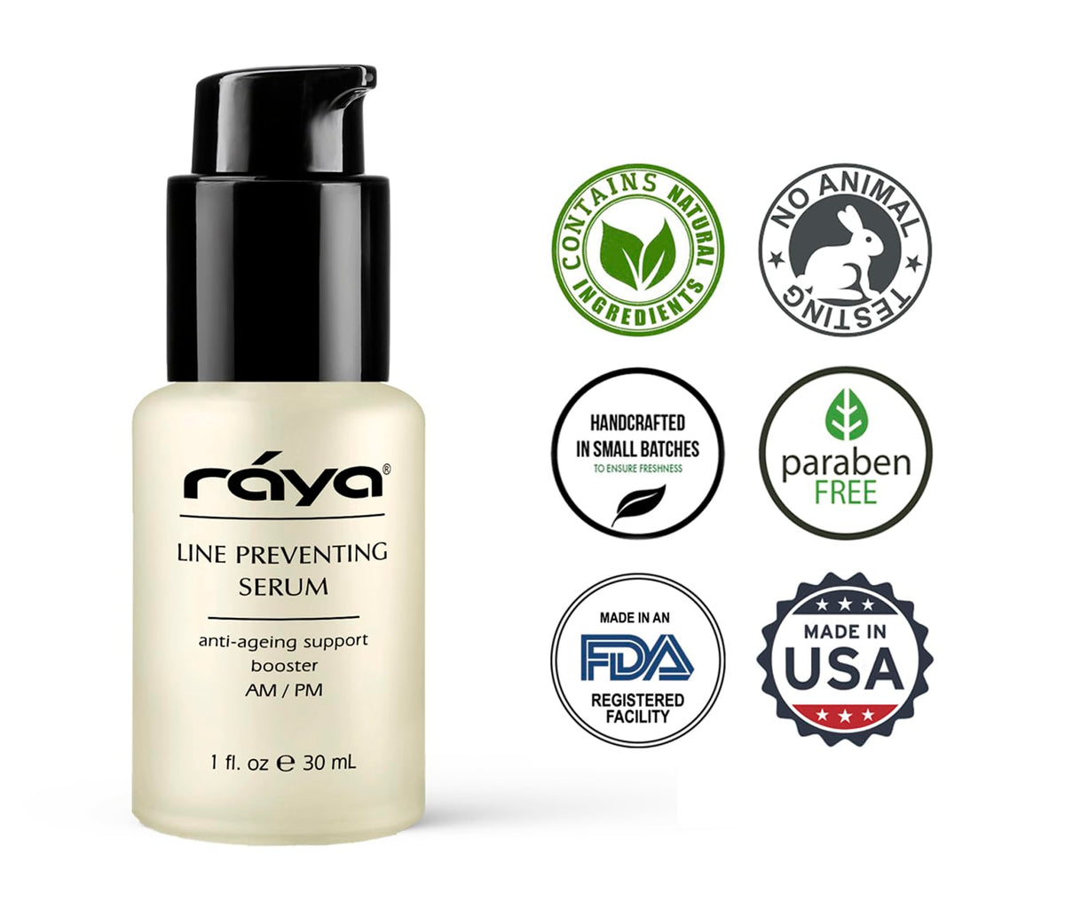 RAYA Line Preventing Serum (507) | Active, Anti-Aging Facial Treatment for All Skin | Helps Reduce