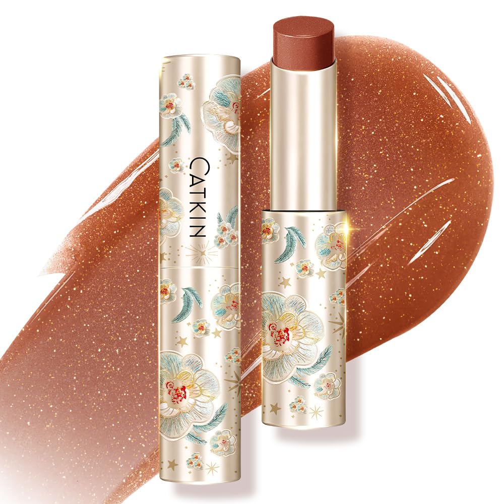 CATKIN Glossy Lip Balm Ultra Hydating Glow Lip Tinted Jelly Plumping Melting Balm Shea Butter