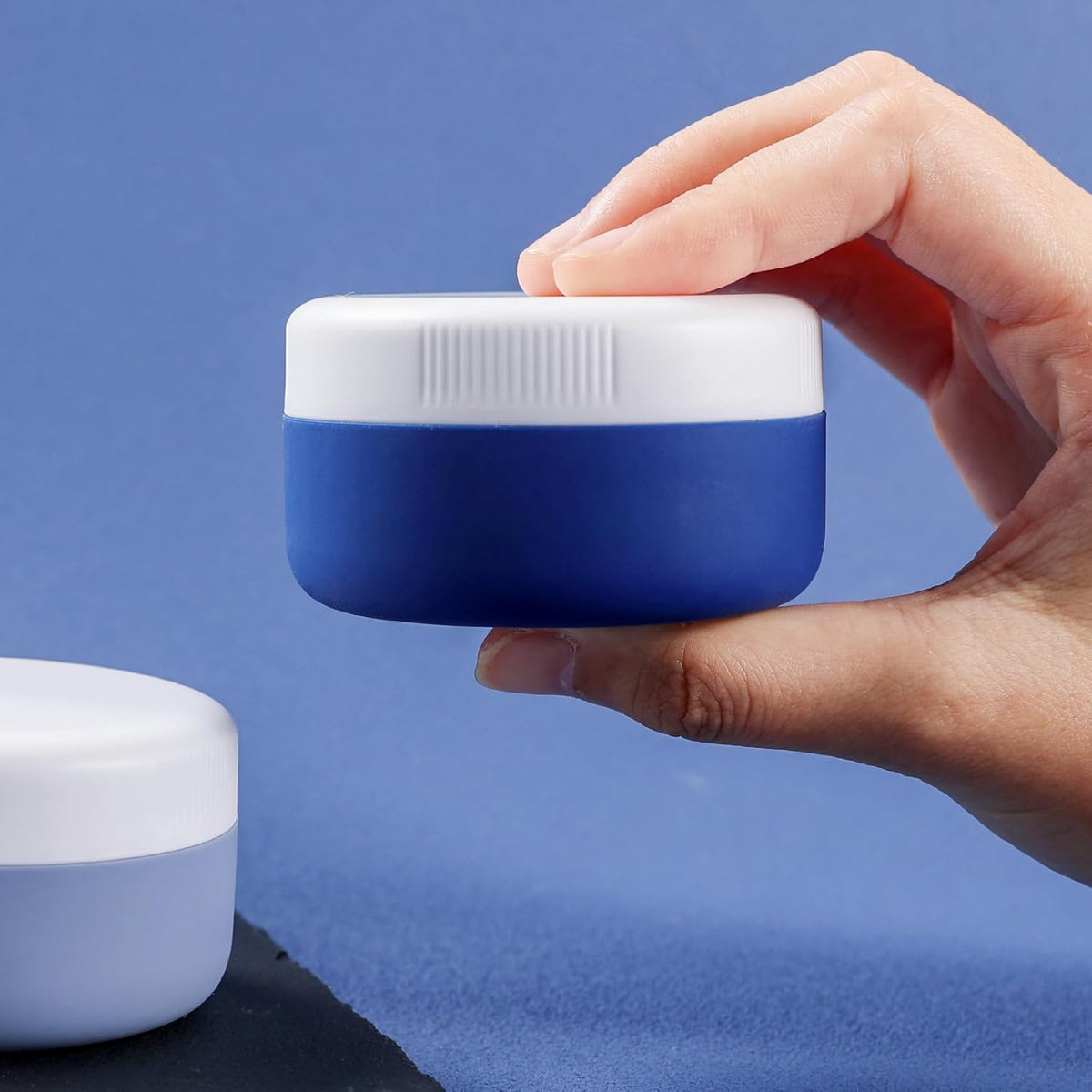 Travel Containers for Toiletries, Silicone Cream Jars BPA-Free, Leak-proof 1.35oz Travel Size