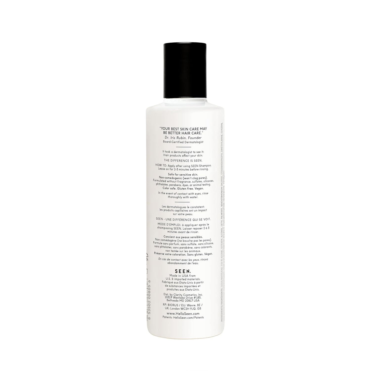 SEEN Shampoo & Conditioner Bundle, Fragrance-Free - Non-Comedogenic & Sulfate-Free Hair Care
