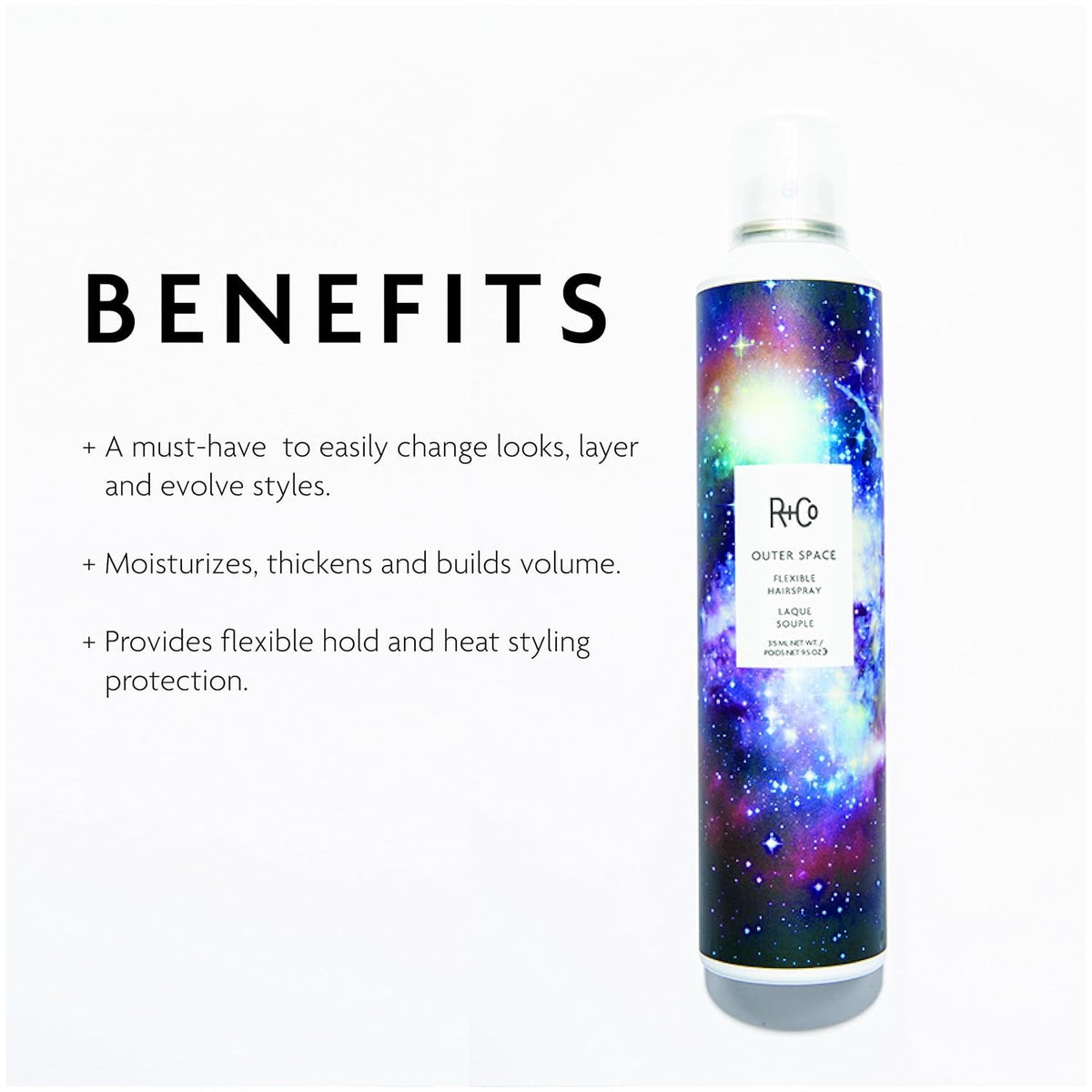 R+Co Hair Spray Set for Volume and Hold | Outer Space & Balloon Hairsprays | Instant Volume and