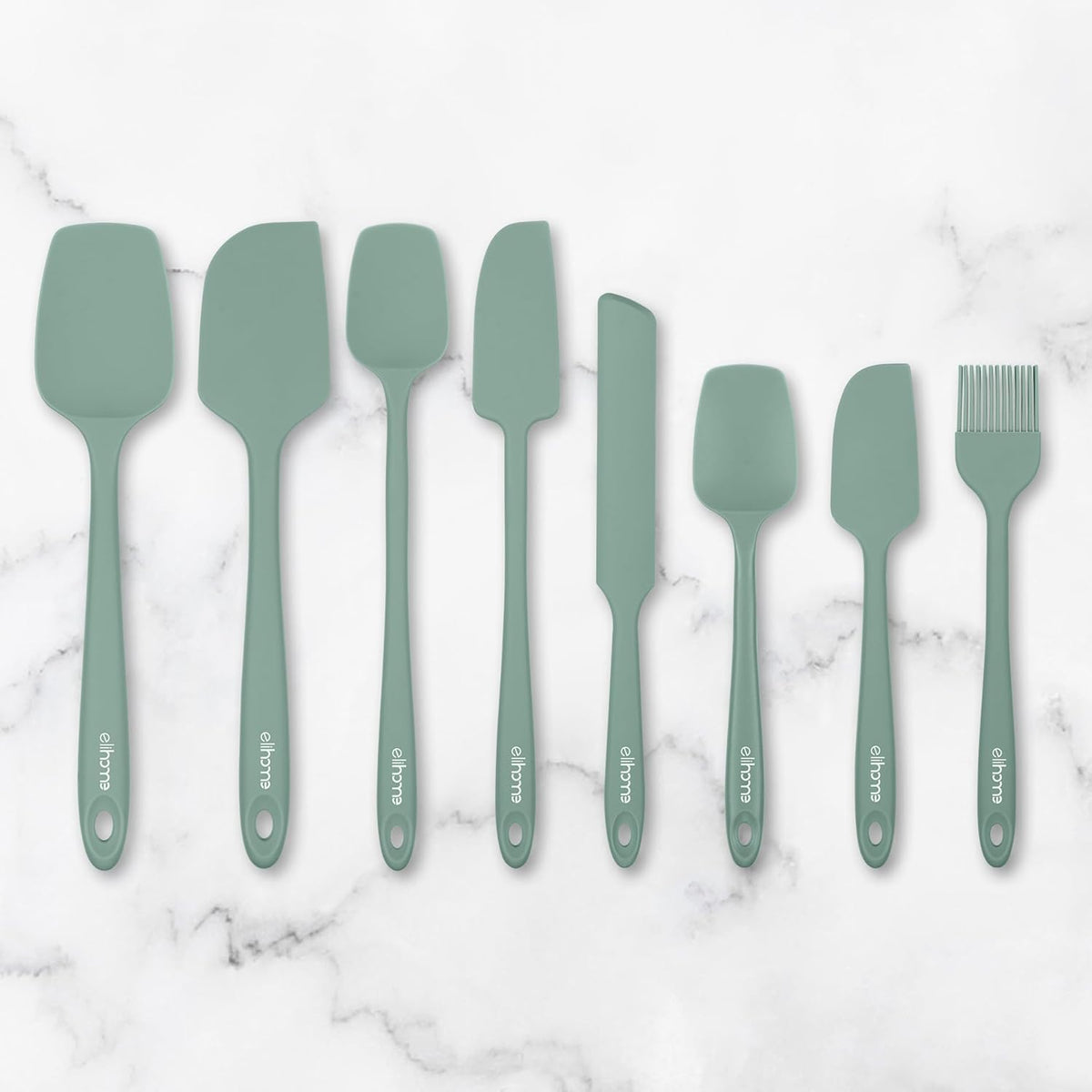 Elihome Classic Silicone Spoonula - Non-Stick Heat Resistant Silicone Scraper Spatula for Mixing
