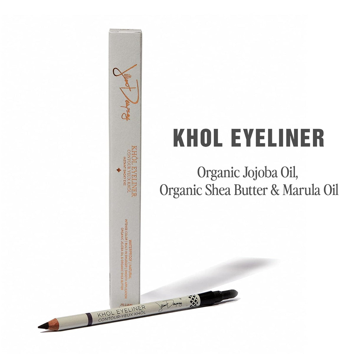 Jillian Dempsey Khol Eyeliner: Clean, Waterproof Eyeliner Pencil with Built-In Smudger for