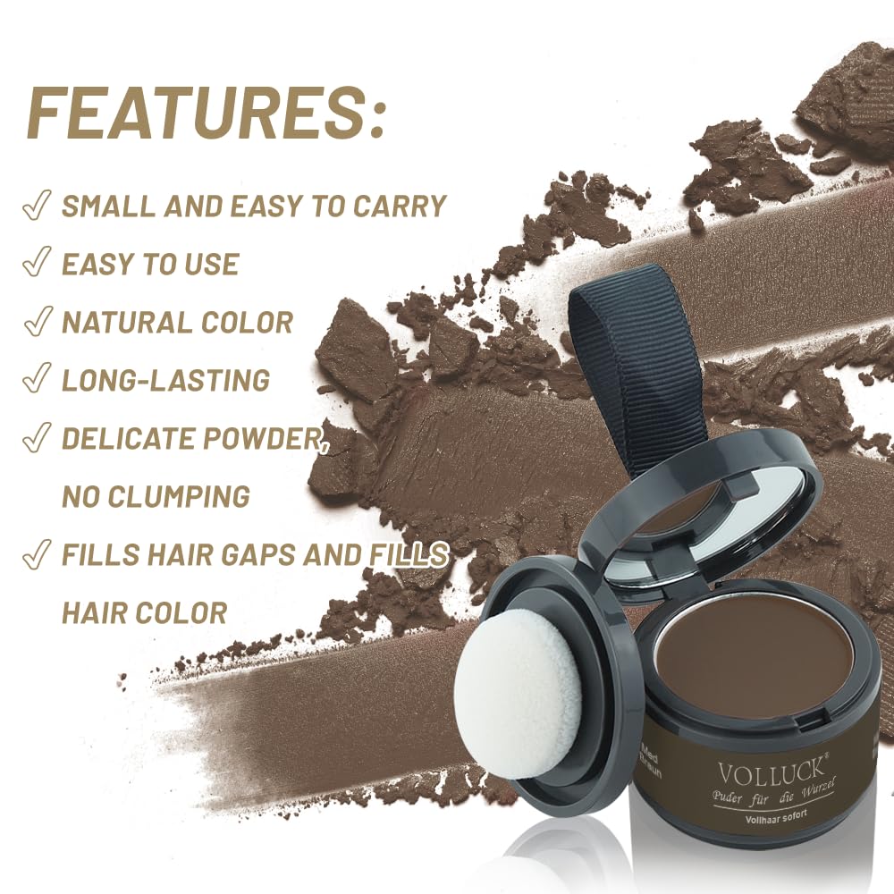 Root Touch Up Hair Powder, Instantly Gray Hair Root Cover Up Hairline Powder, Hair Concealer For