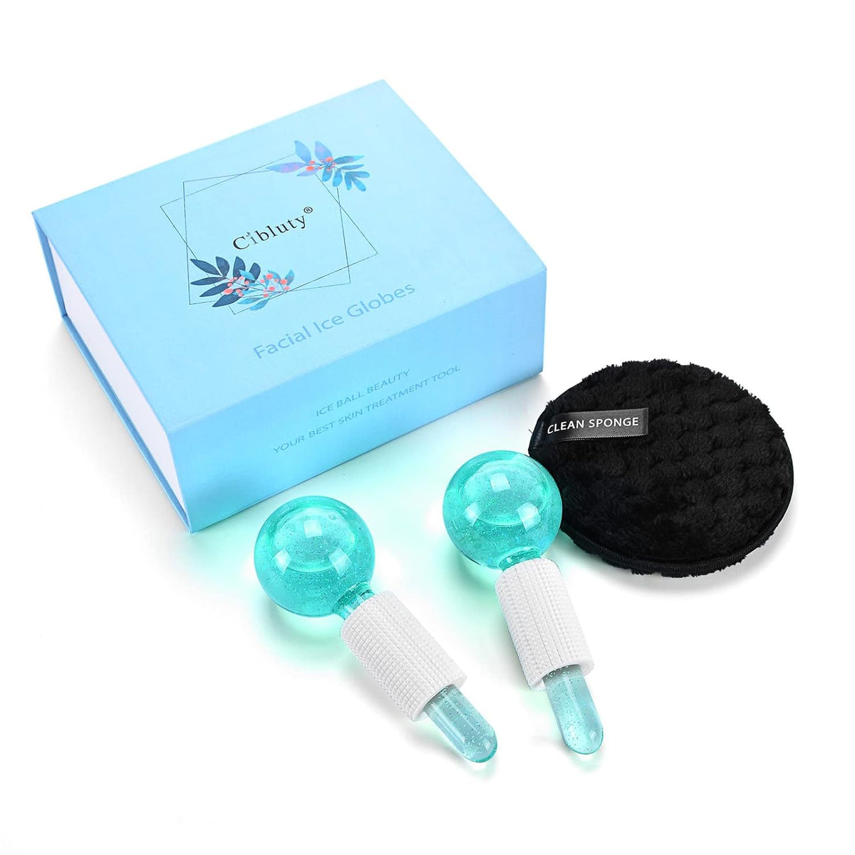 Ice Globes for Facials- Freezer Free Face Rollers with Essence for Daily Beauty Routines, Skin