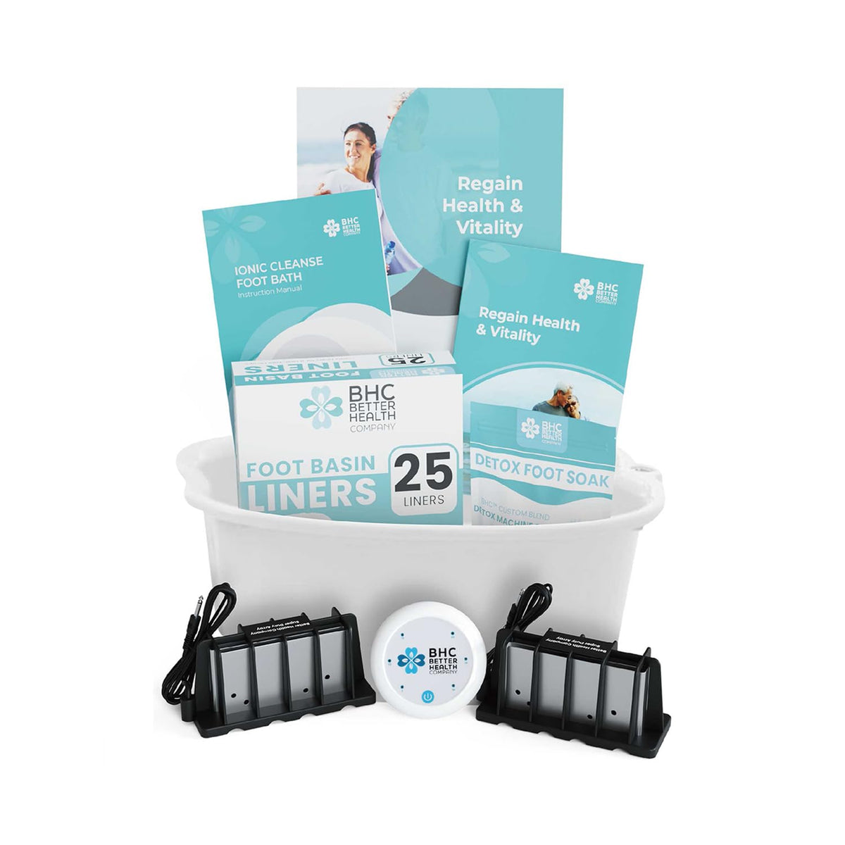 Ionic Foot Bath Detox Machine - Foot Spa Bath for Home Use - Free Regain Health & Vitality Booklet