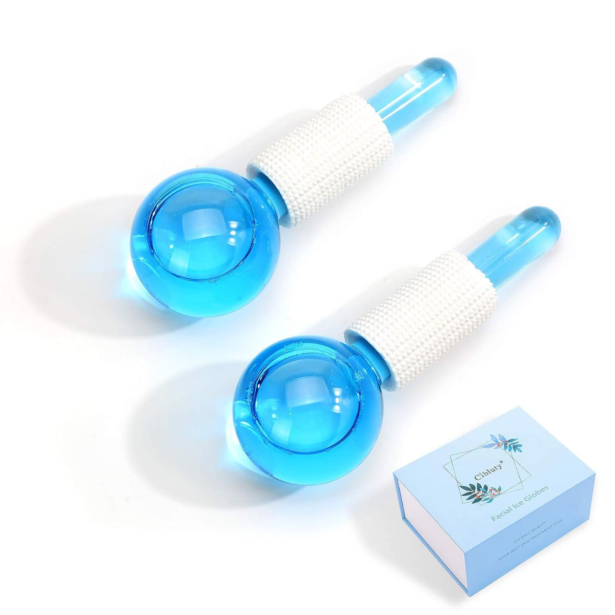 ICE Globes for Facial, 2 PCS Facial Globes for Massage Tool, Facial Roller Cold Skin Massagers