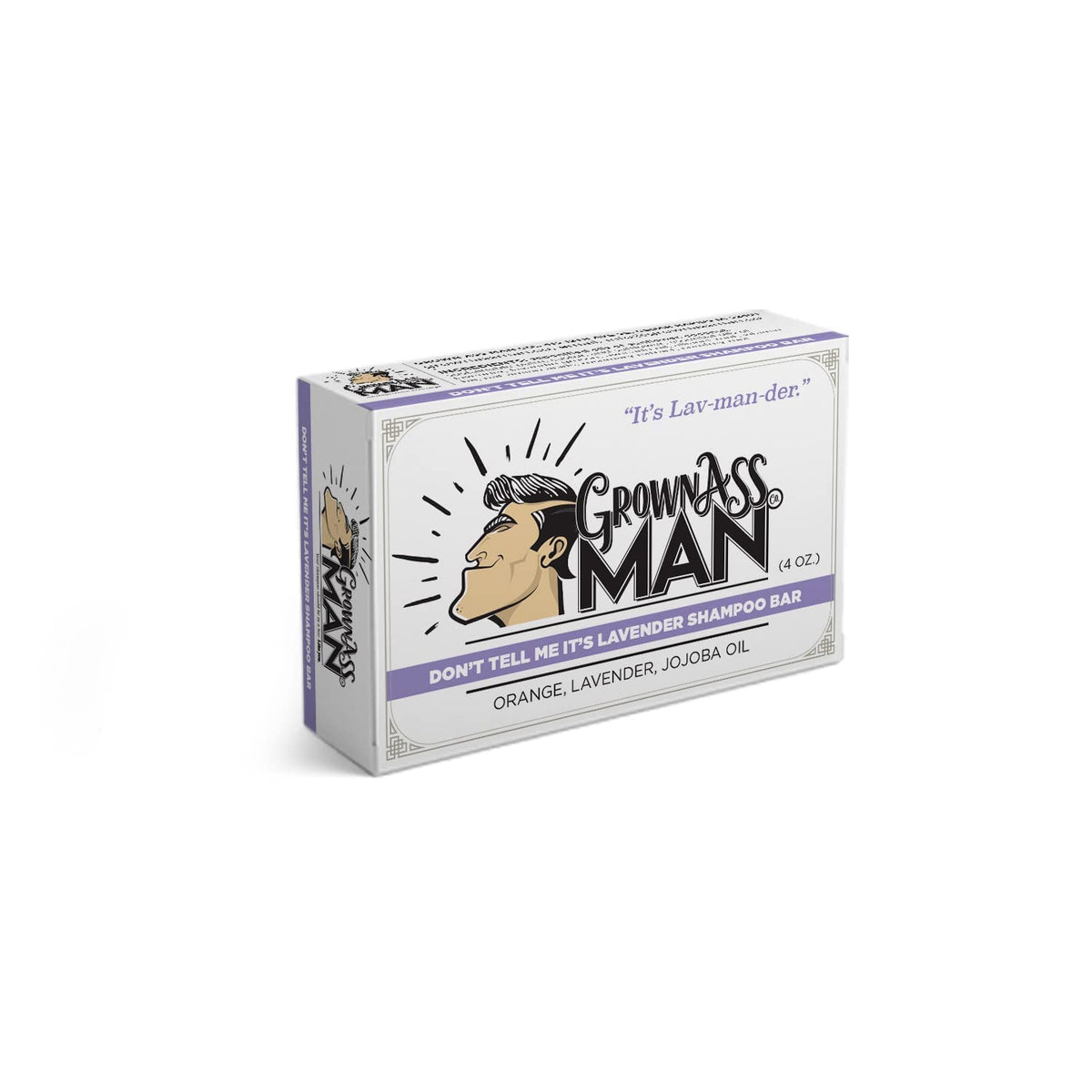 Solid Shampoo Bar Rich Lather 3 in 1: Hair, Beard & Body Wash - Plastic Free & Eco-Friendly
