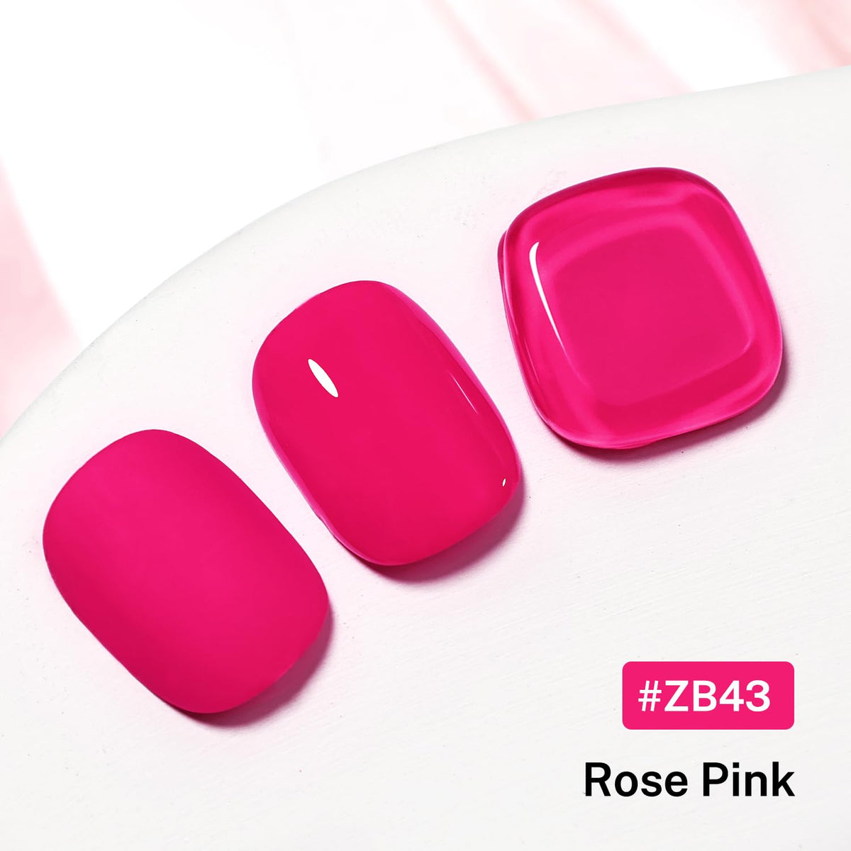 16.5ml Rose Pink Nail Polish Large Volume Quick Dry Nail Polish, Long Lasting Shine, Fingernail