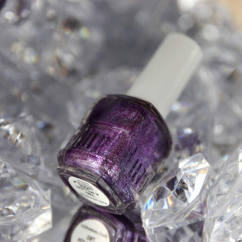 duri Nail Polish, 760 A Million Likes, Purple Metallic Glitter, Full Coverage, Shiny Finish, Fast