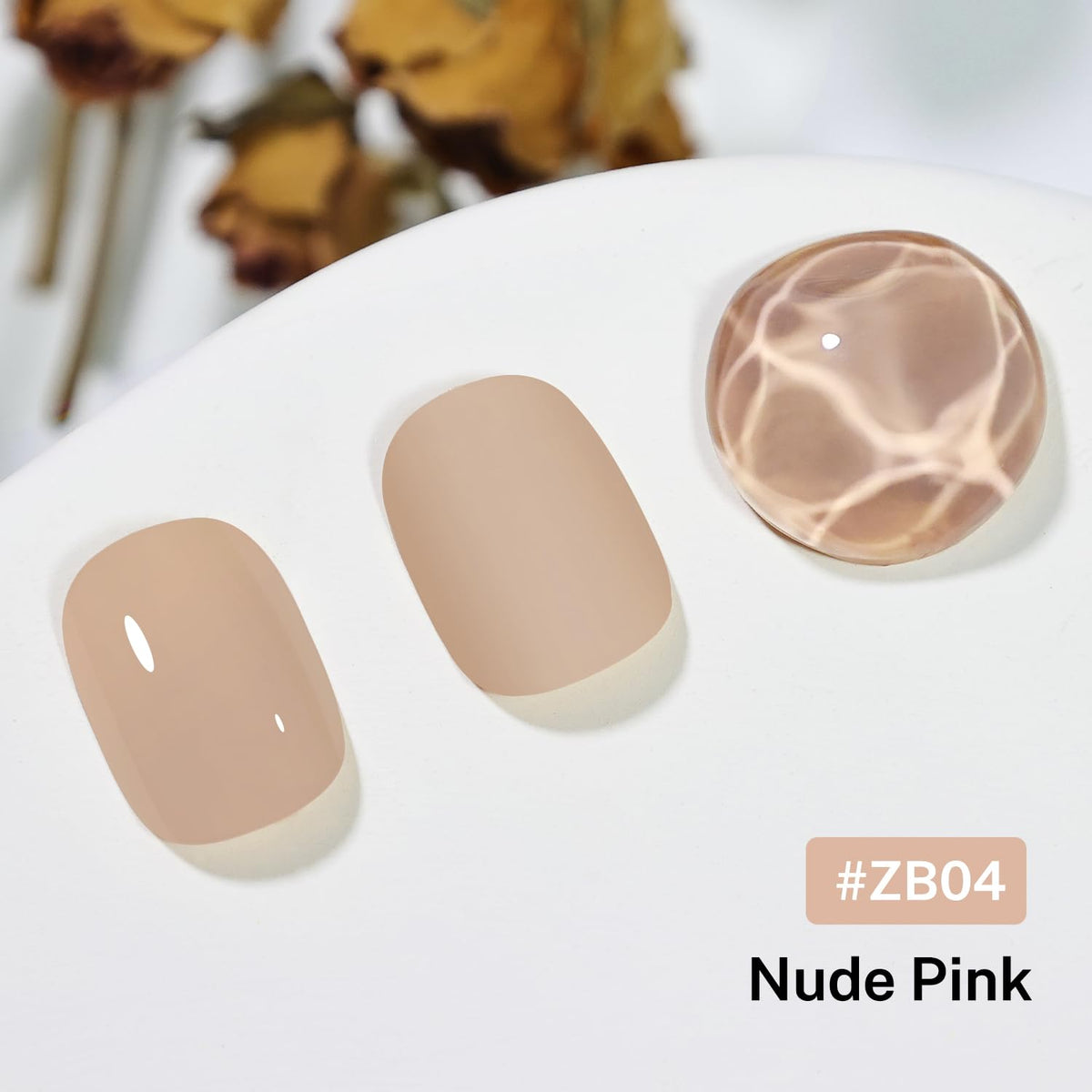 16.5ml Nude Pink Nail Polish Large Volume Quick Drying Light Pink Nail Polish, Fast Drying and Long