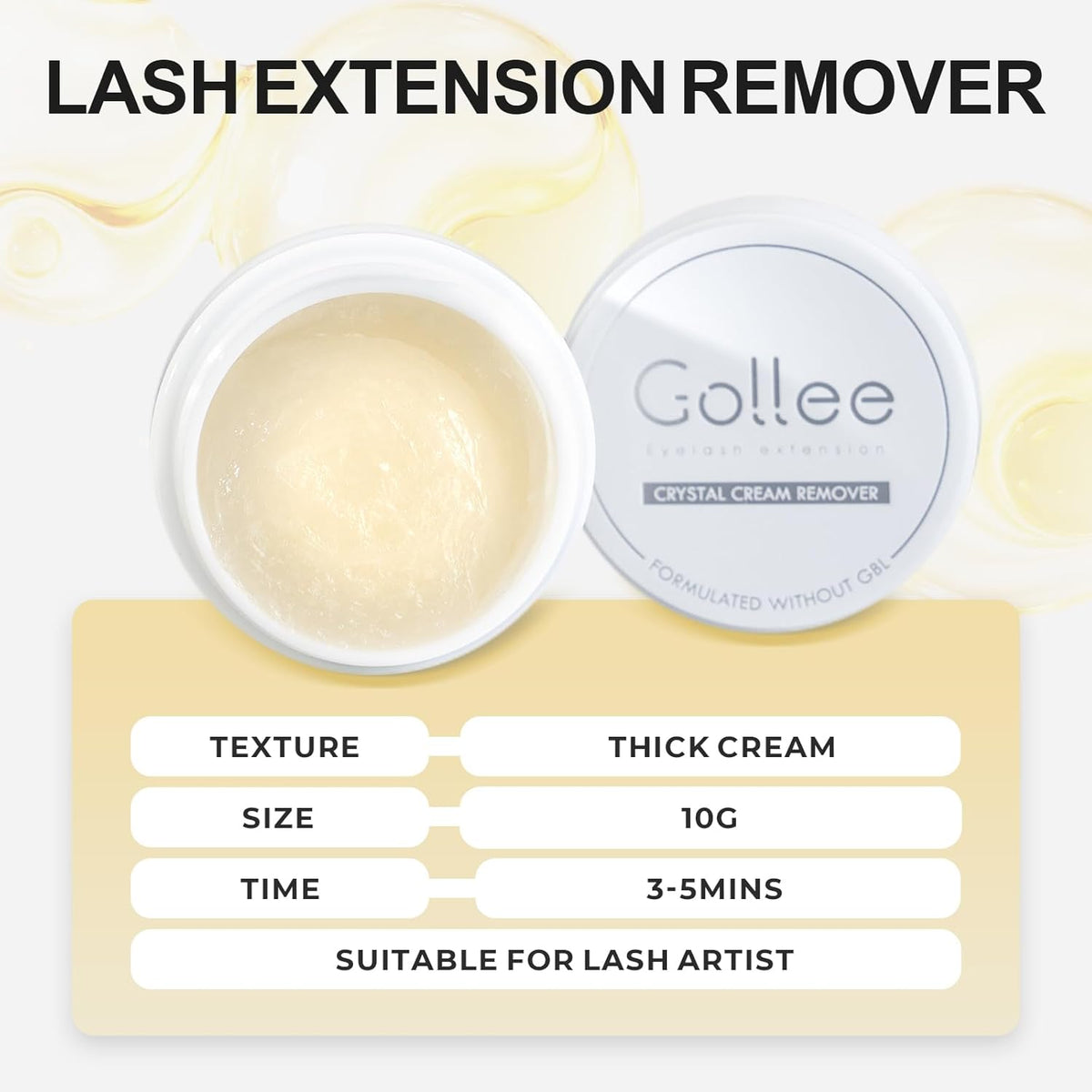 Eyelash Extension Remover - Fast Dissolve No Damage to Natural Lash - Professional Adhesive Remover