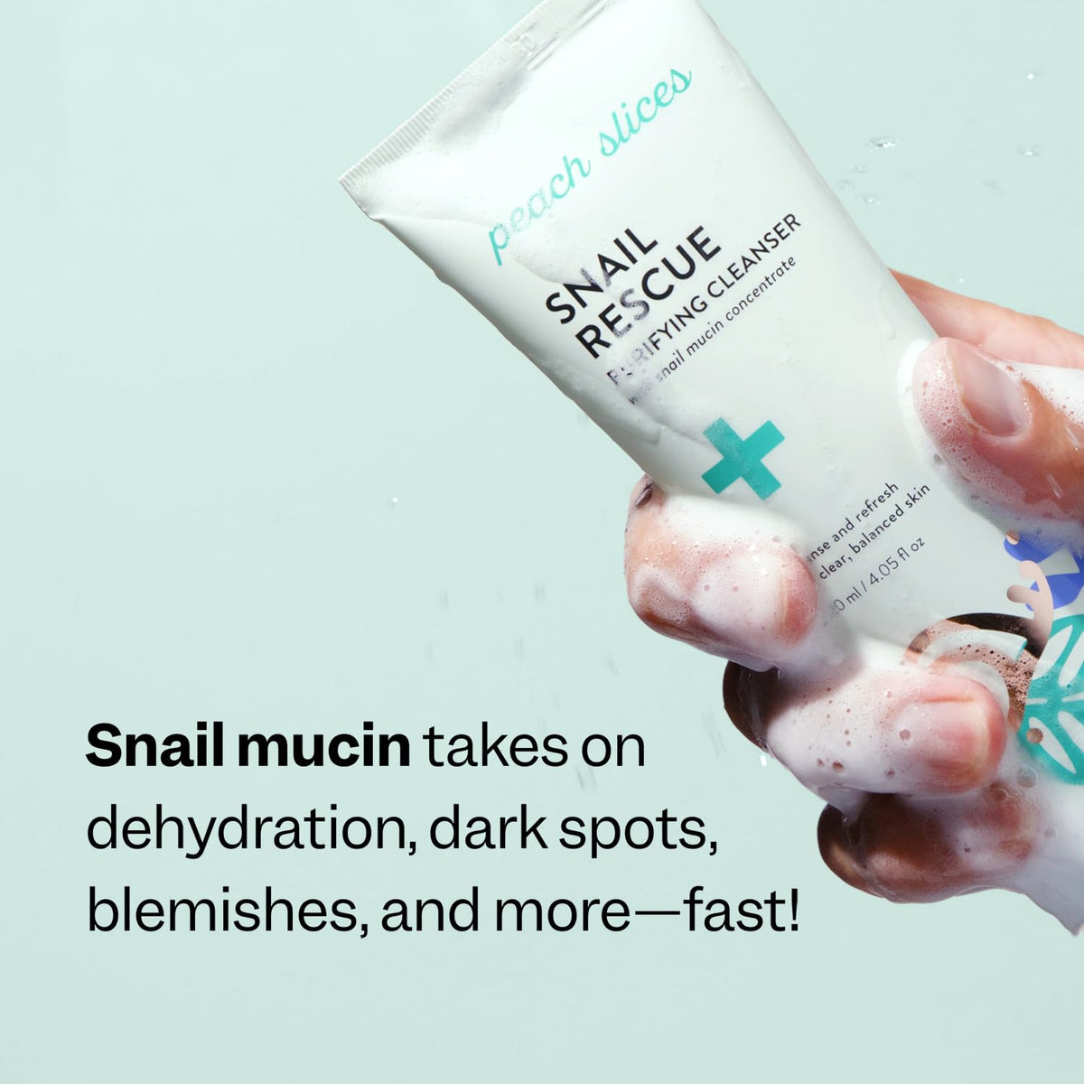 Peach Slices Snail Rescue Purifying Cleanser 4.05 fl oz.