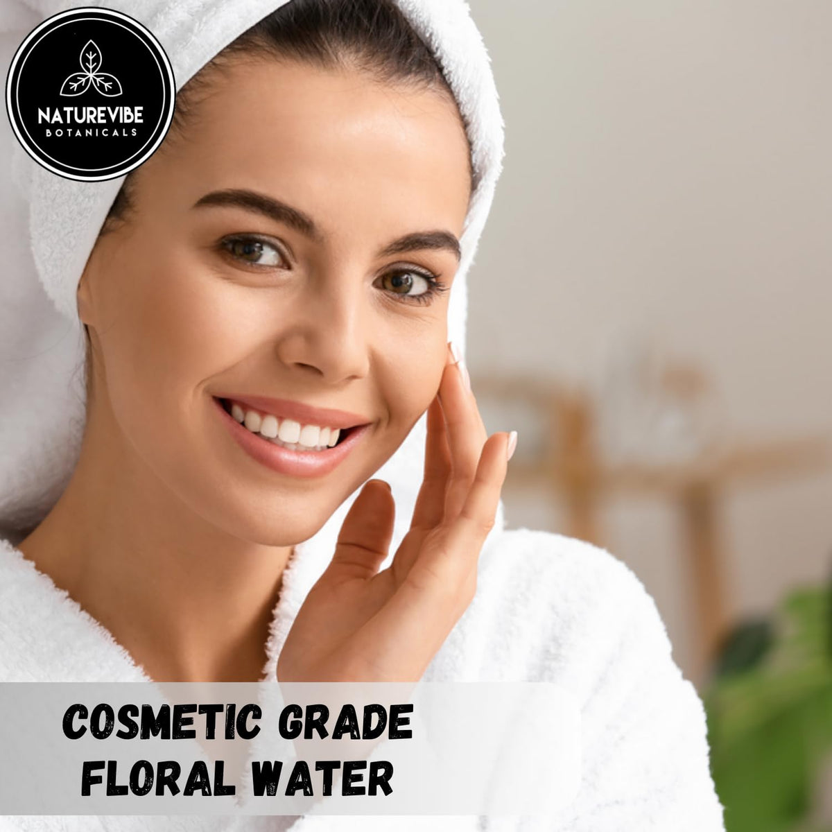 Naturevibe Botanicals Geranium Water 32 Ounces | 100% Pure and Natural | Great for Skin Care and
