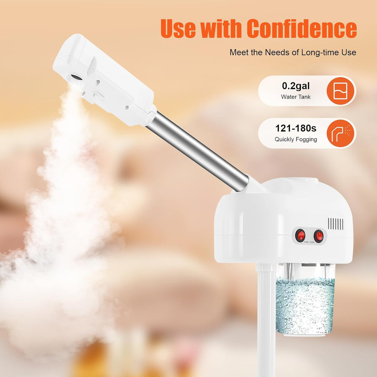 Professional Facial Steamer for Estheticians, Esthetician Facial Deep Cleaning Skin Care Equipment