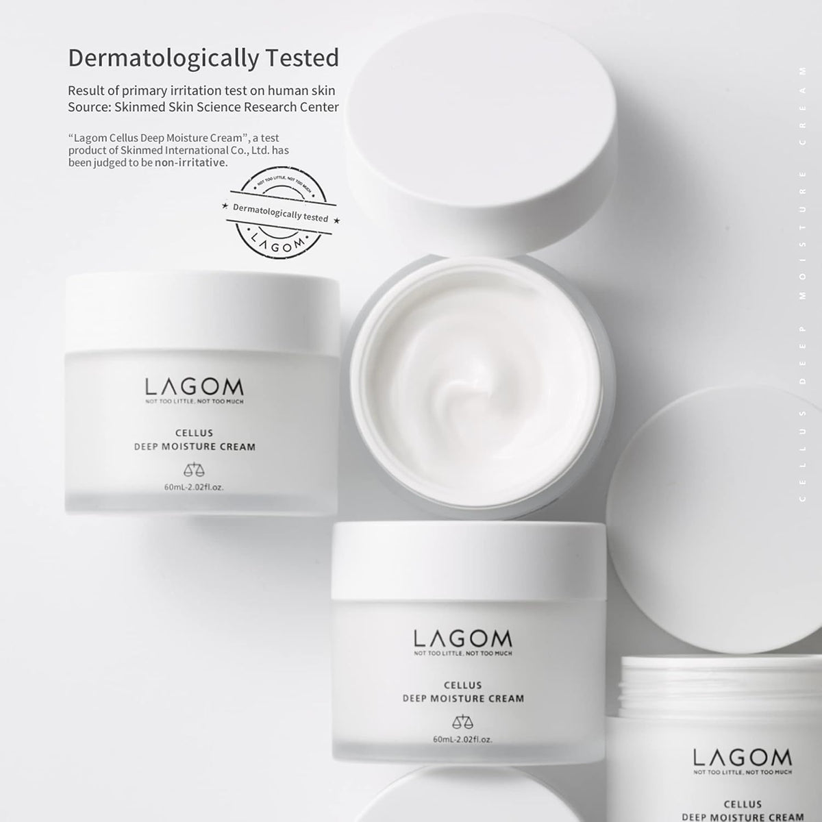 LAGOM Cellus Deep Moisture Cream Natural Moisturizer with Ceramide and D-Panthenol (B5) Smooth