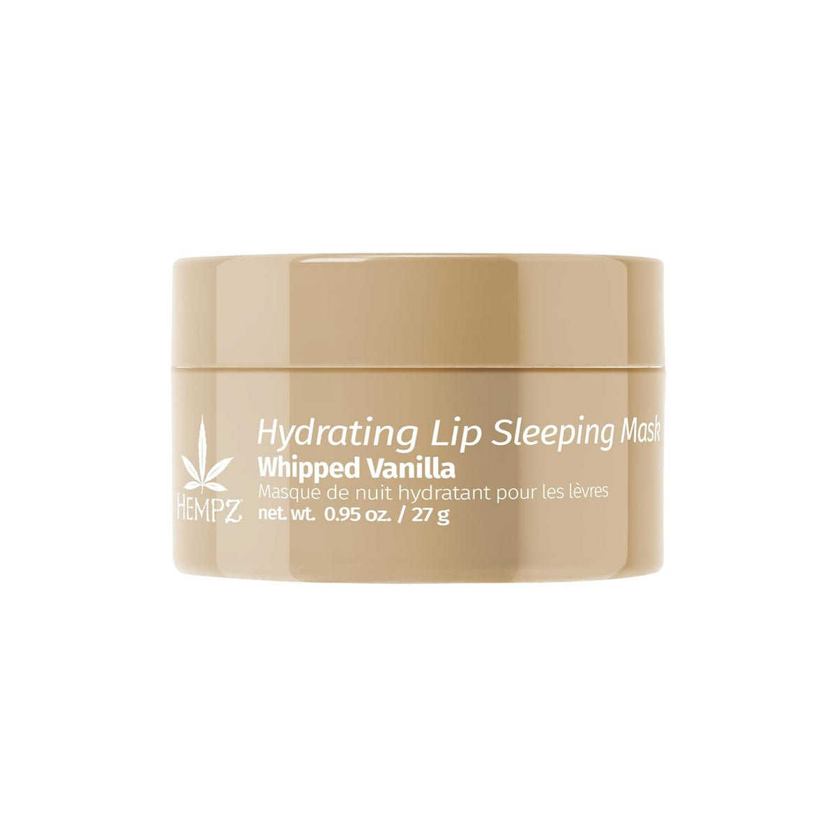 Hempz Hydrating Lip Sleeping Mask - Whipped Vanilla (.95 Oz.) | Overnight Hydrating Lip Balm for