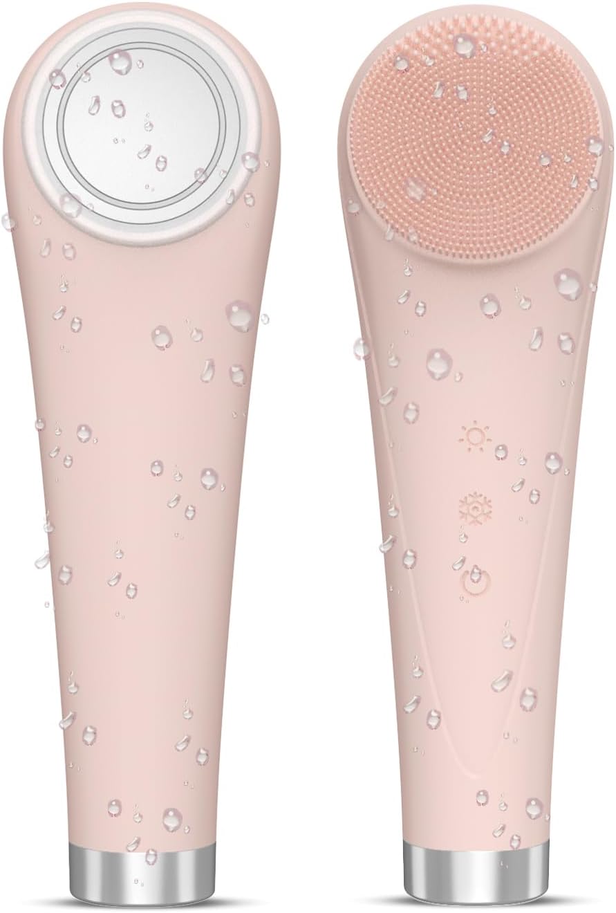 Facial Cleansing Brush,Silicone Face Scrubber,Pore Scrubber for Women Men,IPX7 Waterproof