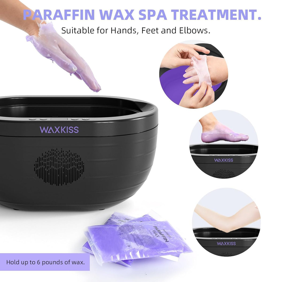 Paraffin Wax Machine for Hand and Feet,Hand Wax Paraffin Machine with Paraffin Wax Refills, Safety
