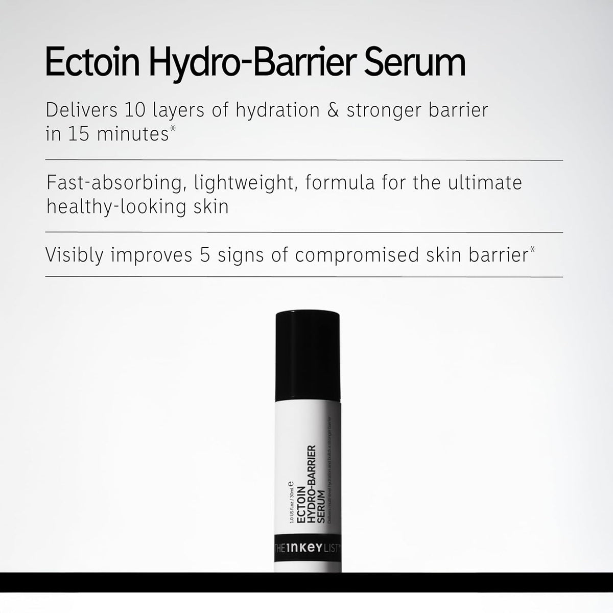 The INKEY List Ectoin Hydro-Barrier Serum, Advanced Dual-Action Serum, Boosts Hydration, Builds