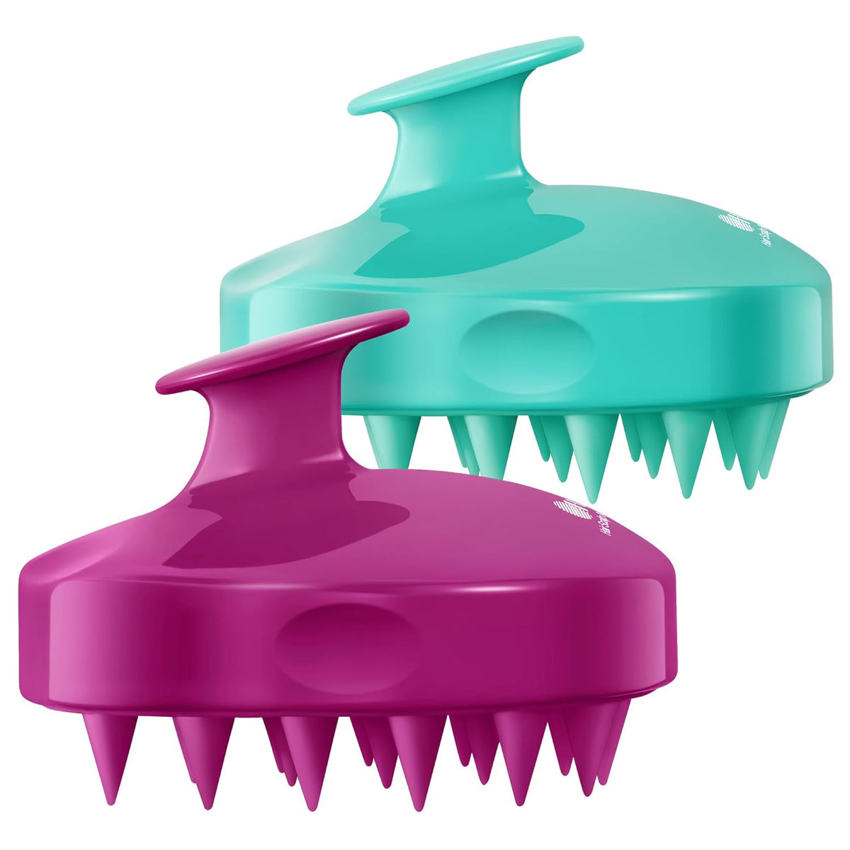 HEETA Hair Scalp Massager Shampoo Brush 2 Pack, Soft Silicone Bristles to Remove Dandruff