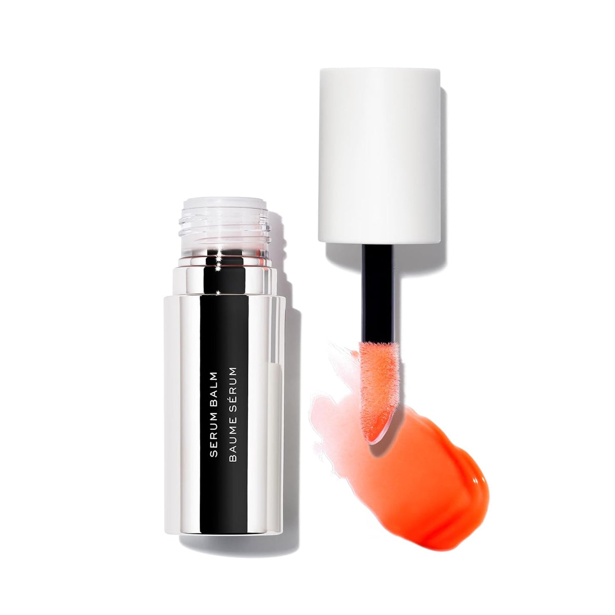 MAKE Beauty Serum Balm Hydrating Lip Oil. Vegan moisturizing lip gloss with plumping effect. Lip