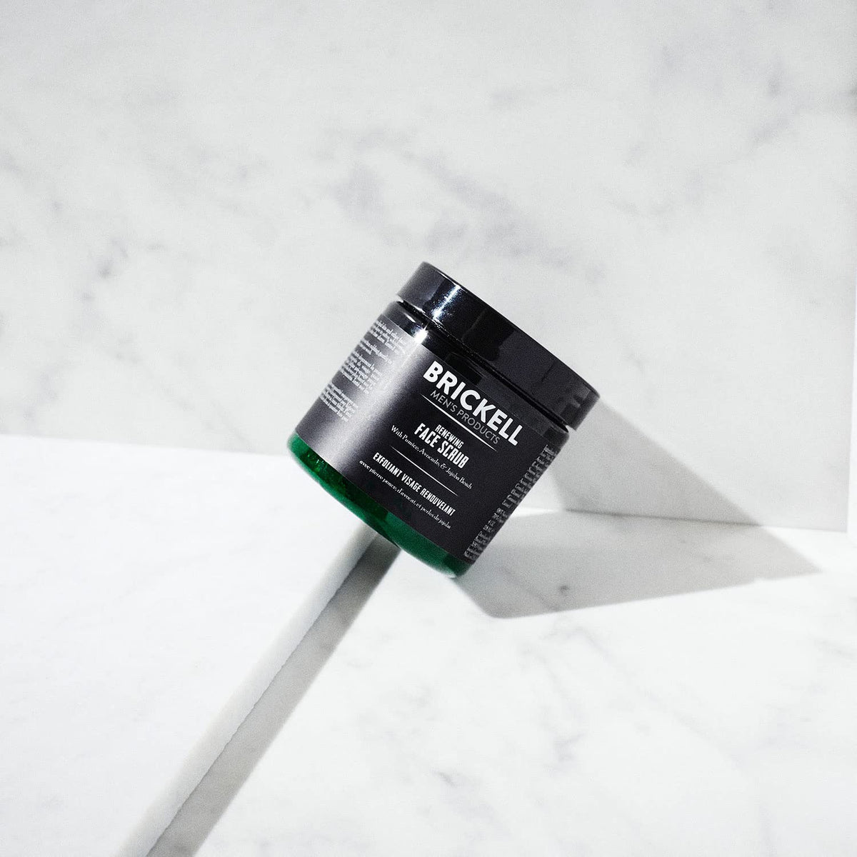 Brickell Men's Renewing Face Scrub for Men, Natural and Organic Deep Exfoliating Facial Scrub