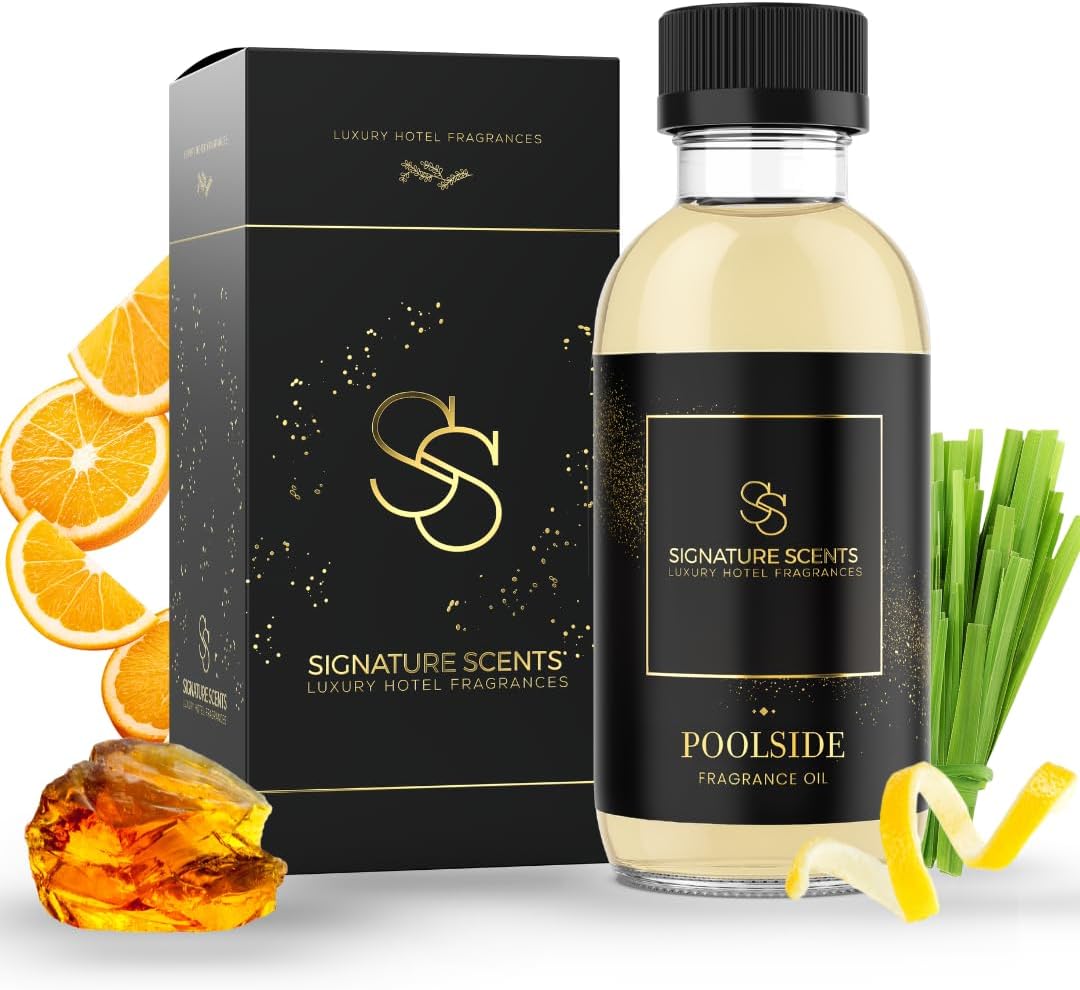 Luxury Hotel Fragrances - Hotel Fragrance Oil - Diffuser Oil Blends for Aromatherapy (Poolside)