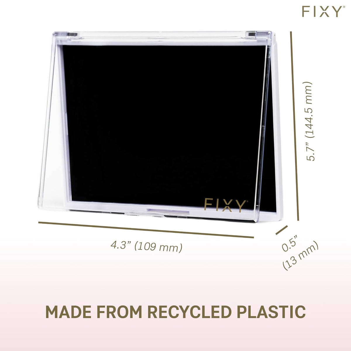 FIXY Empty Magnetic Makeup Palette Set of 5 (5.7x4.3inch) and 20 Magnetic Metal Pans of 21mm