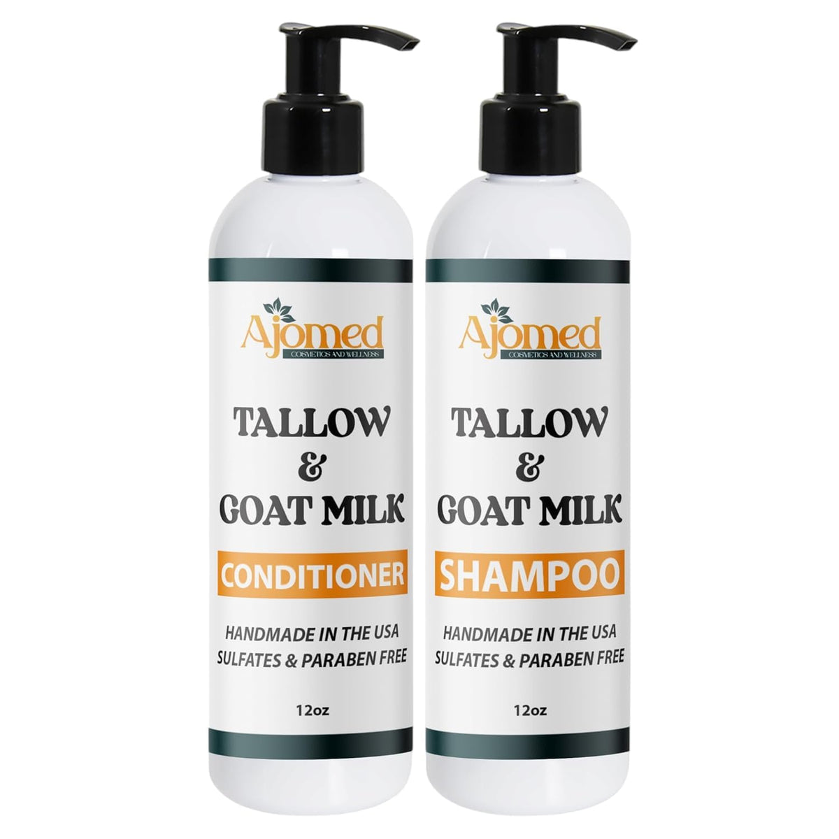 Beef Tallow Conditioner -Unscented Handmade tallow & goat milk conditioner for Damaged hair, all