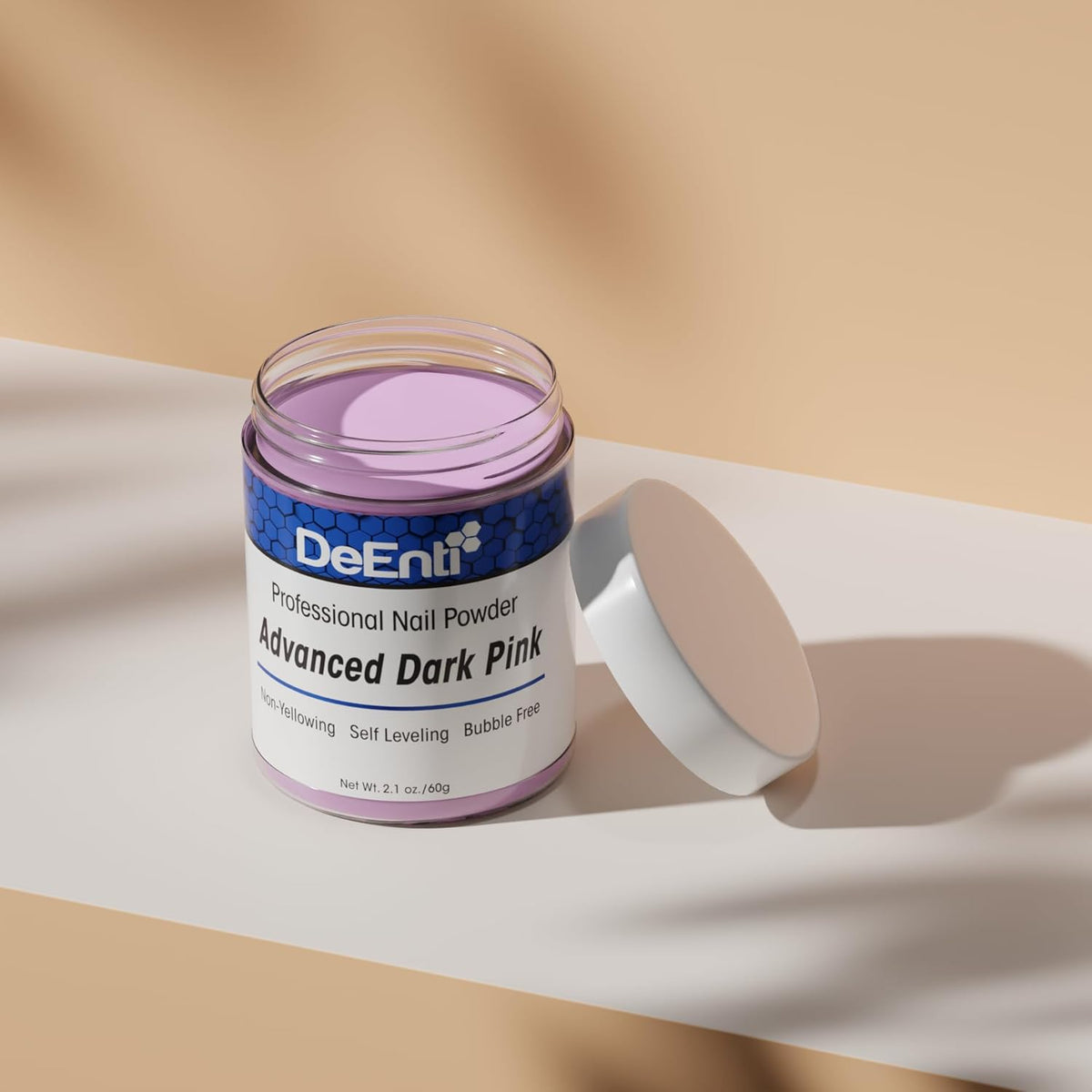 Acrylic Nail Powder, 2oz Dark Pink Acrylic Powder Dip for Nails, Long Lasting Salon Quality, Bubble