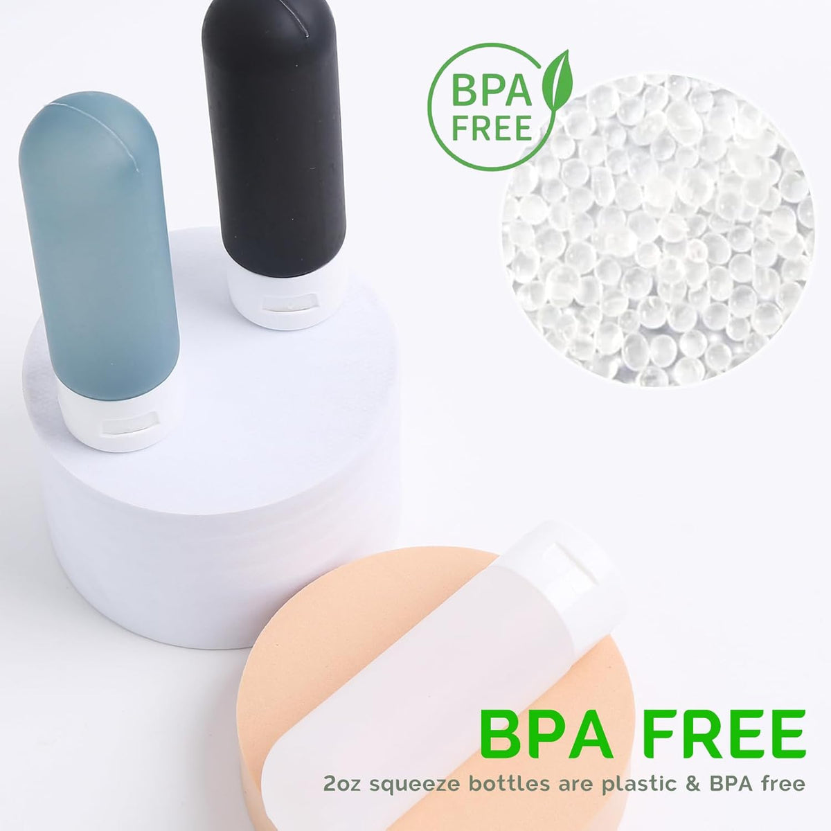 20 Pack Travel Bottles Set for Toiletries TSA Approved Leak Proof Travel Size Containers Kit