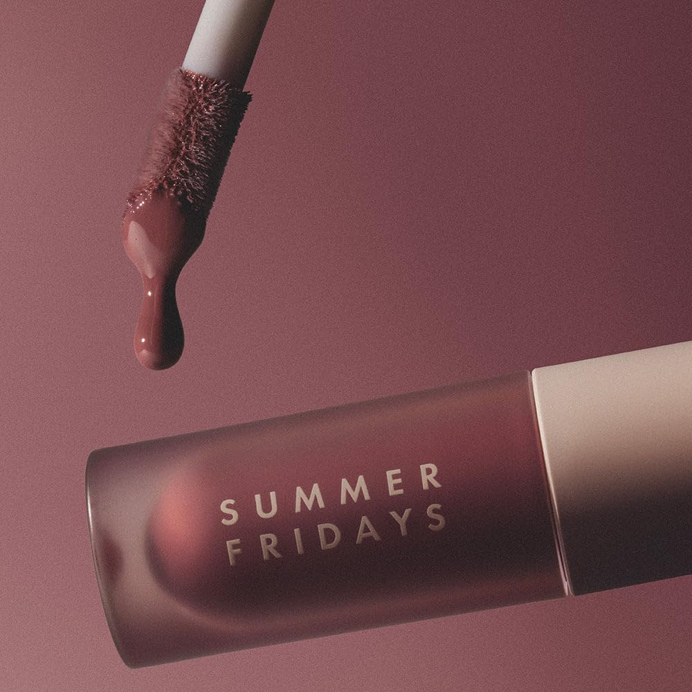 Summer Fridays Dream Lip Oil - Tinted Lip Oil with Moisturizing Sheer Coverage, High-Shine and Deep