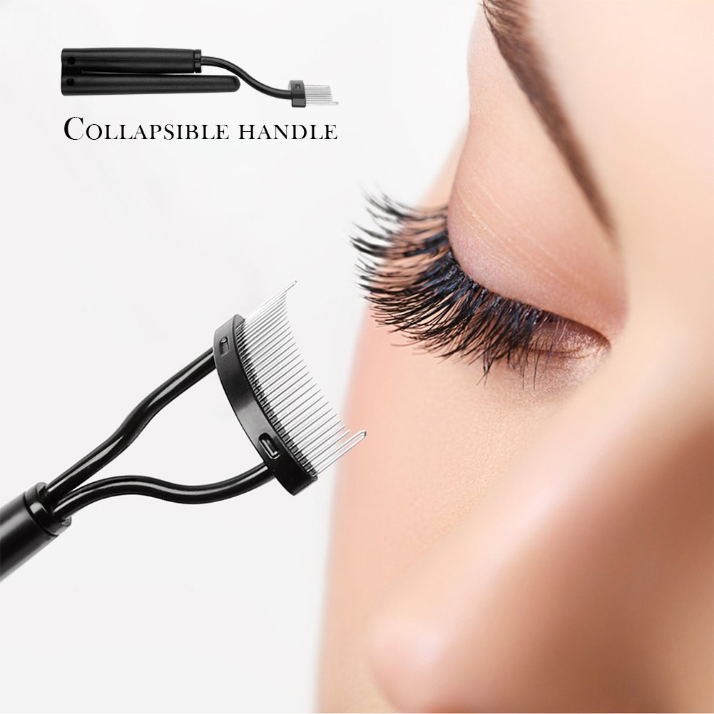 Eyelash Comb Eyebrow Brush DUcare Eyelash Separator Mascara Applicator Eyelash Definer With Comb