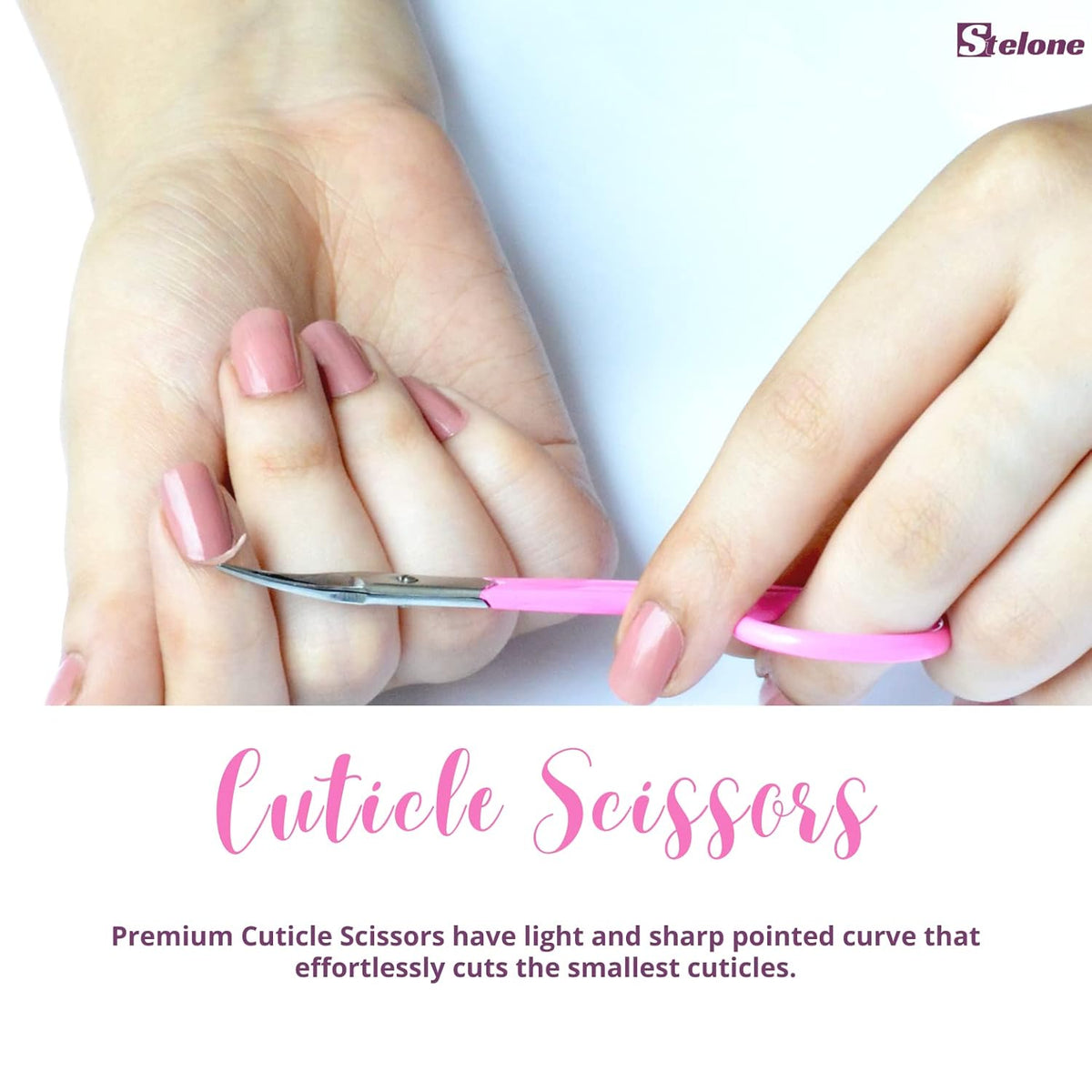Cuticle Scissors Extra Fine Curved - Stainless Steel Professional Manicure Scissors Curved Finely